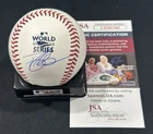 Trey Mancini Signed 2022 World Series Baseball Autographed Auto Astros JSA COA