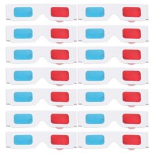 50 Pcs Cardboard Anaglyph 3d Glasses 3d Cardboard Movies Glasses