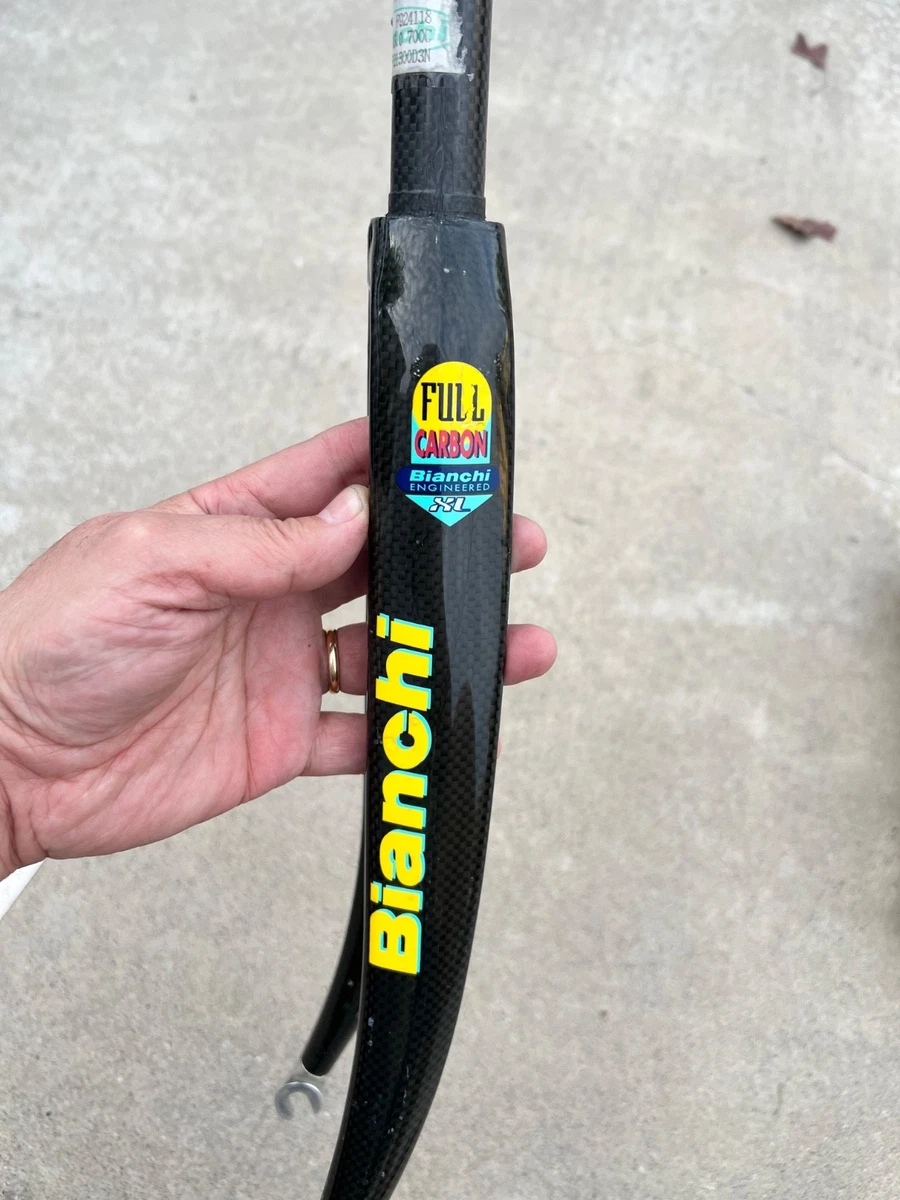 Fourche Carbone Bianchi Pour Vélo De Route – Occasion, Couleur Noire, Fabriquée En Italie