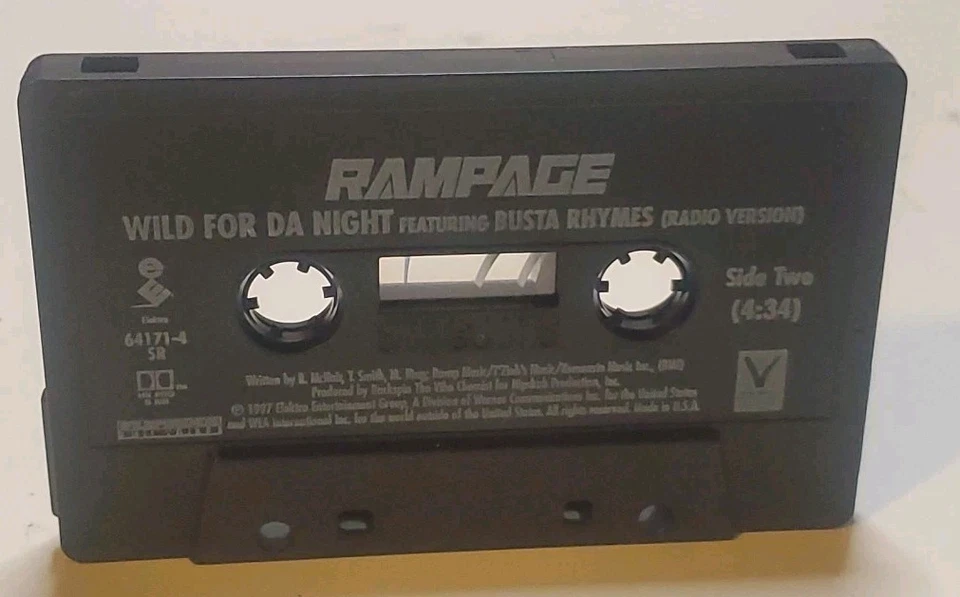 Rampage "Take It To The Streets" Cassette Tape Single, feat: Busta Rhymes (1997) - Image 3 of 4