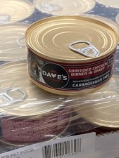 Dave's Pet Food SHREDDED CHICKEN DINNER IN GRAVY 5.5 oz - Grain Free- 24 Count