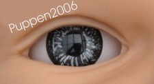 Puppenaugen USA-Acrylglas 14mm Kristallblau  5 Paar im Beutel