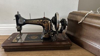Vintage Frister & Rossmann Segelmacher Nähmaschine für strapazierfähige Leinwand 