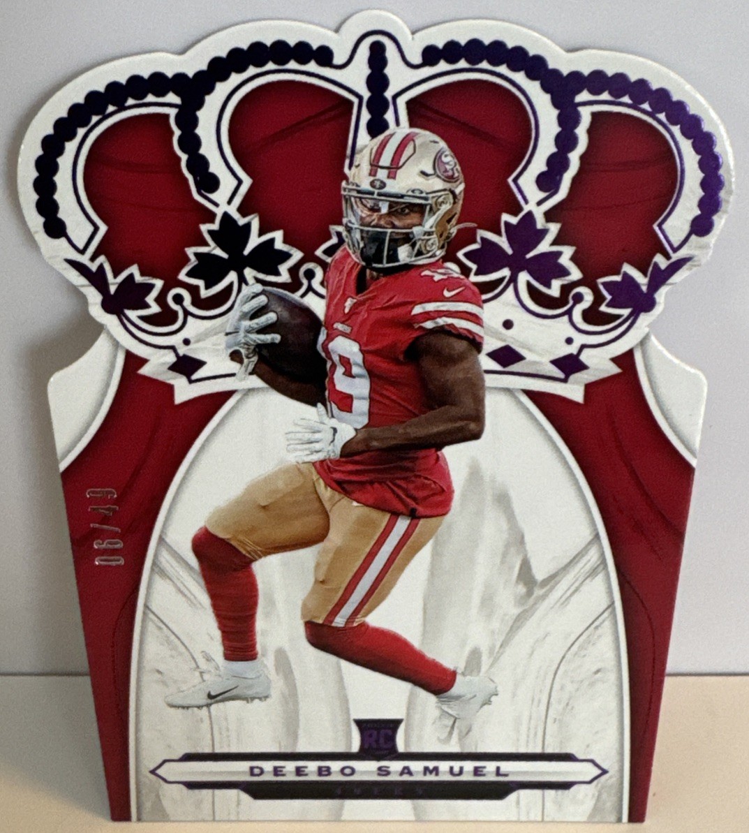 2019 Panini Chronicles Crown Royale Deebo Samuel 06/49 Purple SP RC 49ers Rookie