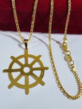 Saudi Dubai 22K Solid 916 Real Gold Mariner Set Necklace 20” Long 8.04g 2.2mm