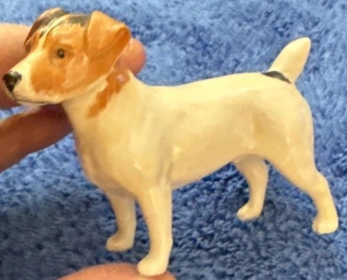 Vtg Beswick Jack Russell Terrier Dog Figurine Porcelain England 2.5" Tall x 3.25
