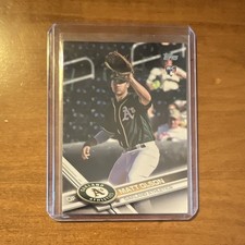 Topps 2017 Matt Olson Rookie Card #476 Oakland Athletics Baseball Trading Card. rookie card picture