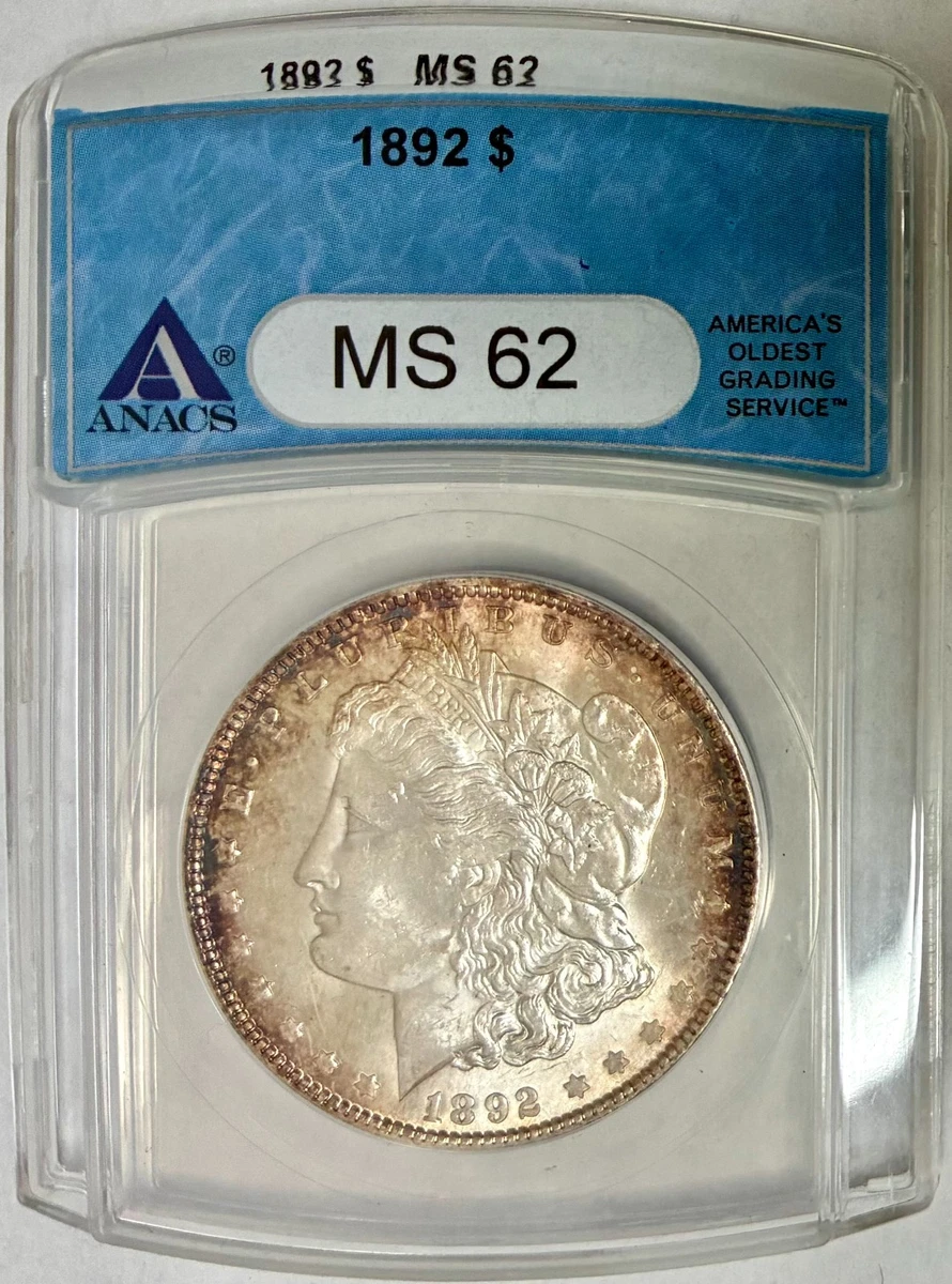 MS 62 Graded 1892 Year Morgan US Dollars (1878-1921) for sale | eBay