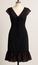 Vintage Rampage 90s Y2K Fairy Grunge Whimsigoth HOCO Floral Asymmetrical Dress M