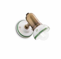 Wandleuchte Keramik Klein B: 7,5 Cm Schwenkbar E14 Spot Lampe Wand Leselampe