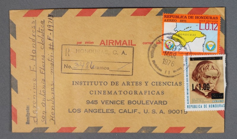 Mayfairstamps Honduras 1976 Registered to Us Los Angeles CA Airmail Cover aaz_44