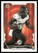 2015 Bowman #59 Jay Ajayi Rookie RC Miami Dolphins football card. rookie card picture