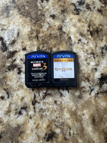 Lot Of 2 Sony PlayStation Ps Vita games Tested God of war and ultimate marvel