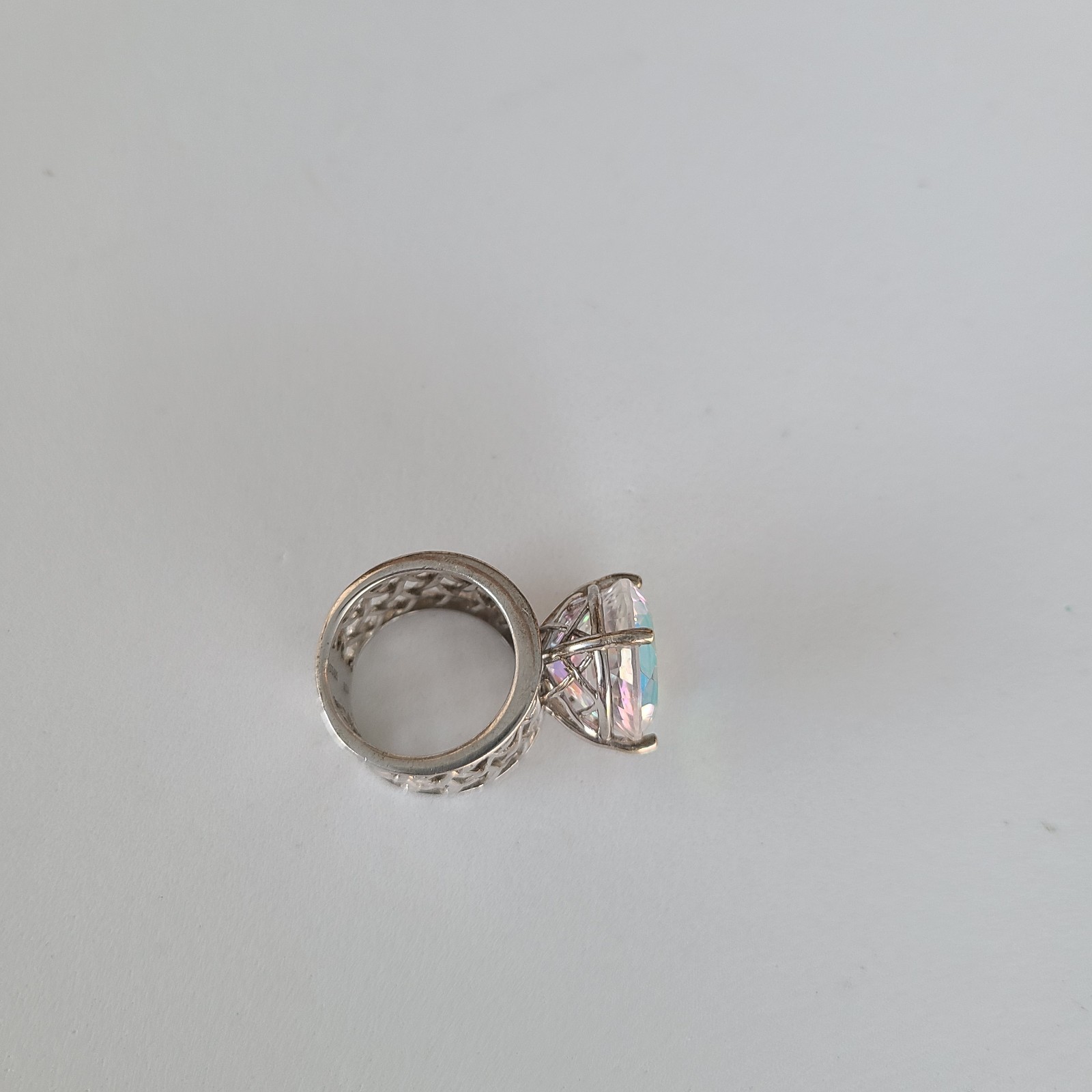 STS Huge Sterling Silver Statement Ring  Aurora B… - image 13