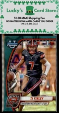 2024 Bowman University Chrome #191 TJ Finley Teal Lava Refractor 1st Bowman
