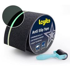 Anti Slip Tape with Glow in Dark Stripe for Stairs, 4  X35Ft, Grip Tape for Stair