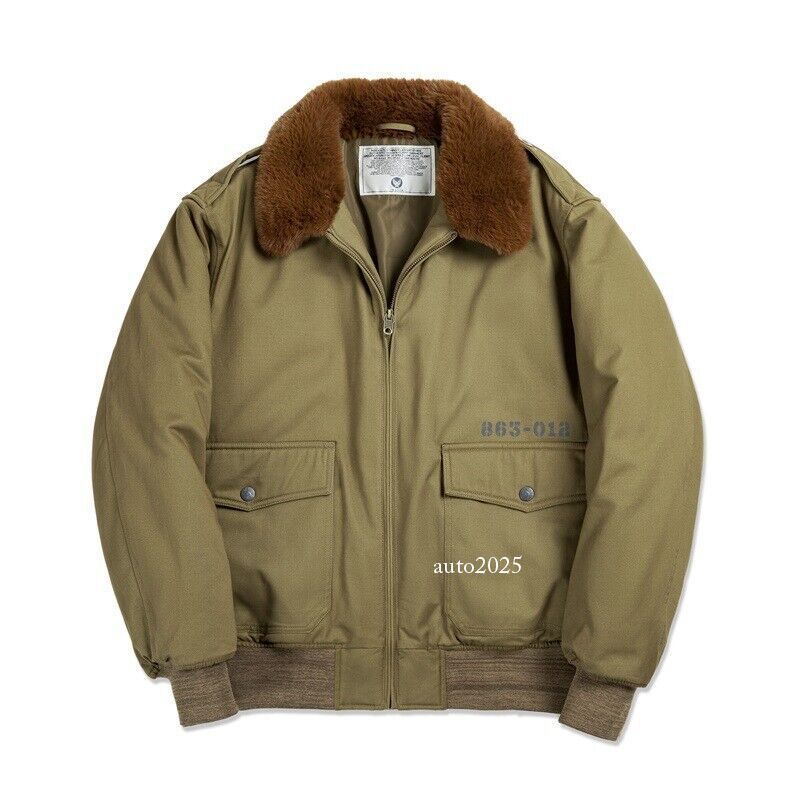 Men's Vintage B-10 Flight Jacket Winter B10 Military Cotton Men's Vintage B-10 Flight Jacket Winter B10 Military Cotton