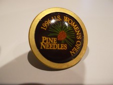 Mały mosiężny marker piłki golfowej - 1996 US Women Open at Pine Needles GC