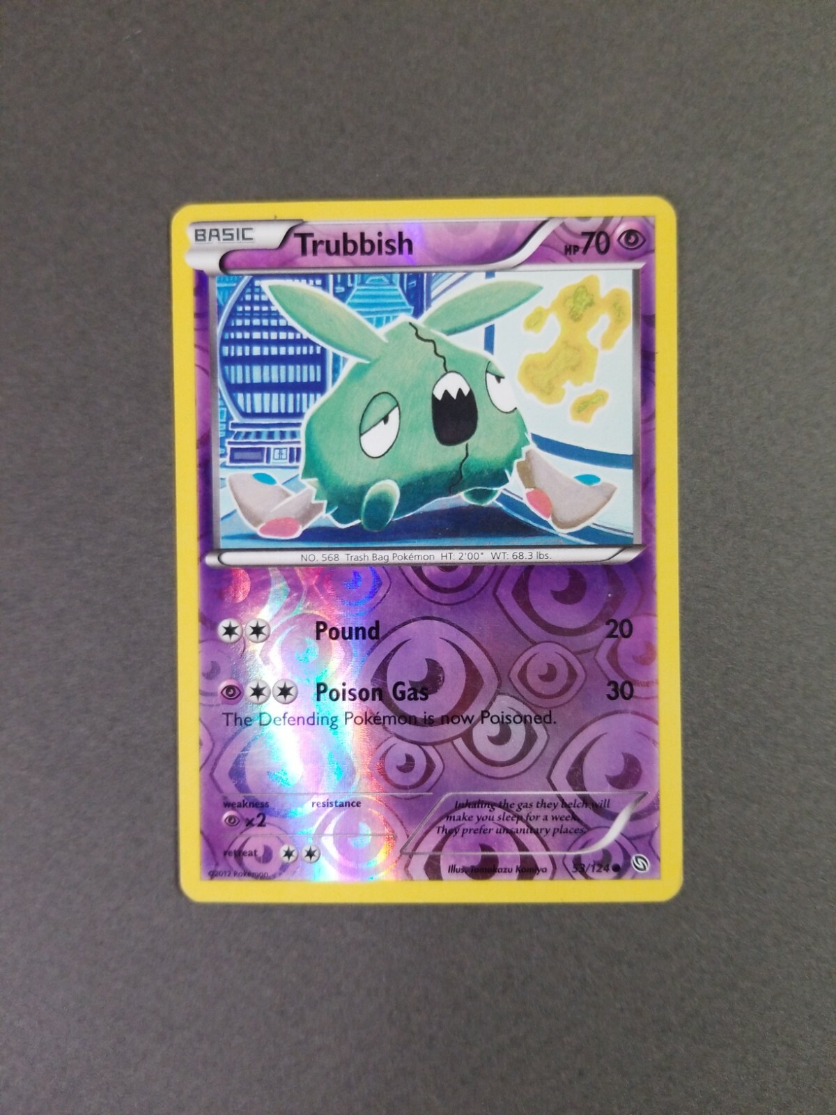 Pokemon TCG - Dragons Exalted - Reverse Holo - Trubbish -- 53/124 -- Near Mint-