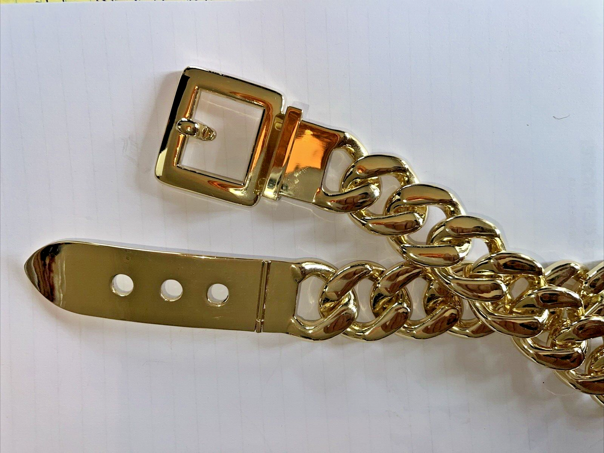 B-Low the Belt Marcel Chain Belt LADIES Brass Below B-LOW The Belt Leather Belt Sz SMALL  main image 2