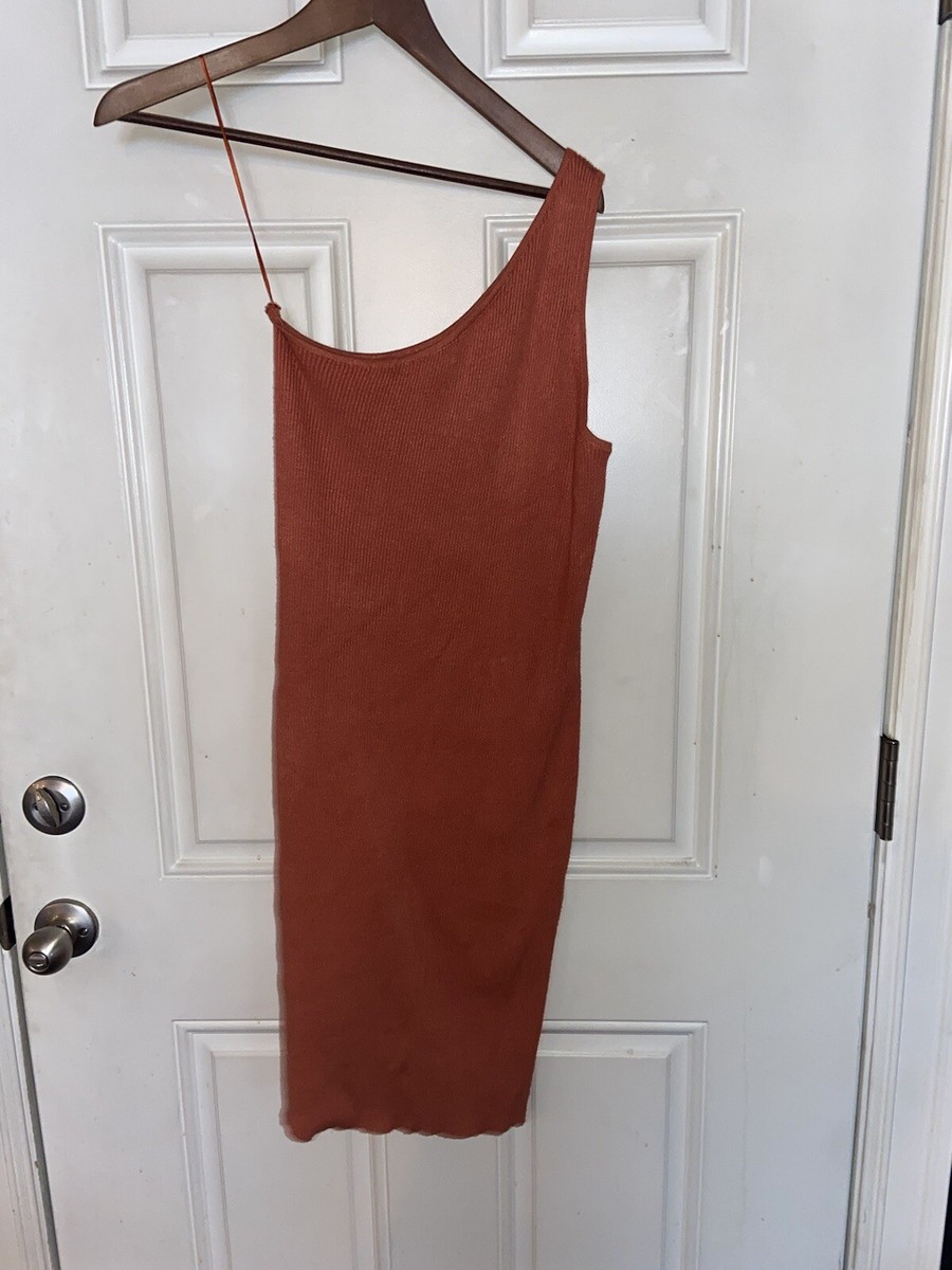 house of harlow orange knit dress HOUSE OF HARLOW 1960 Sweater Orange Knit Wrap Fringe Dress