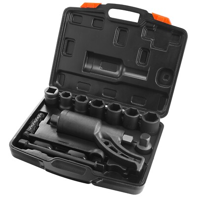 Torque Multiplier Wrench Set 1'' Drive 1:58 Lug Nut Remover with 8 Sockets