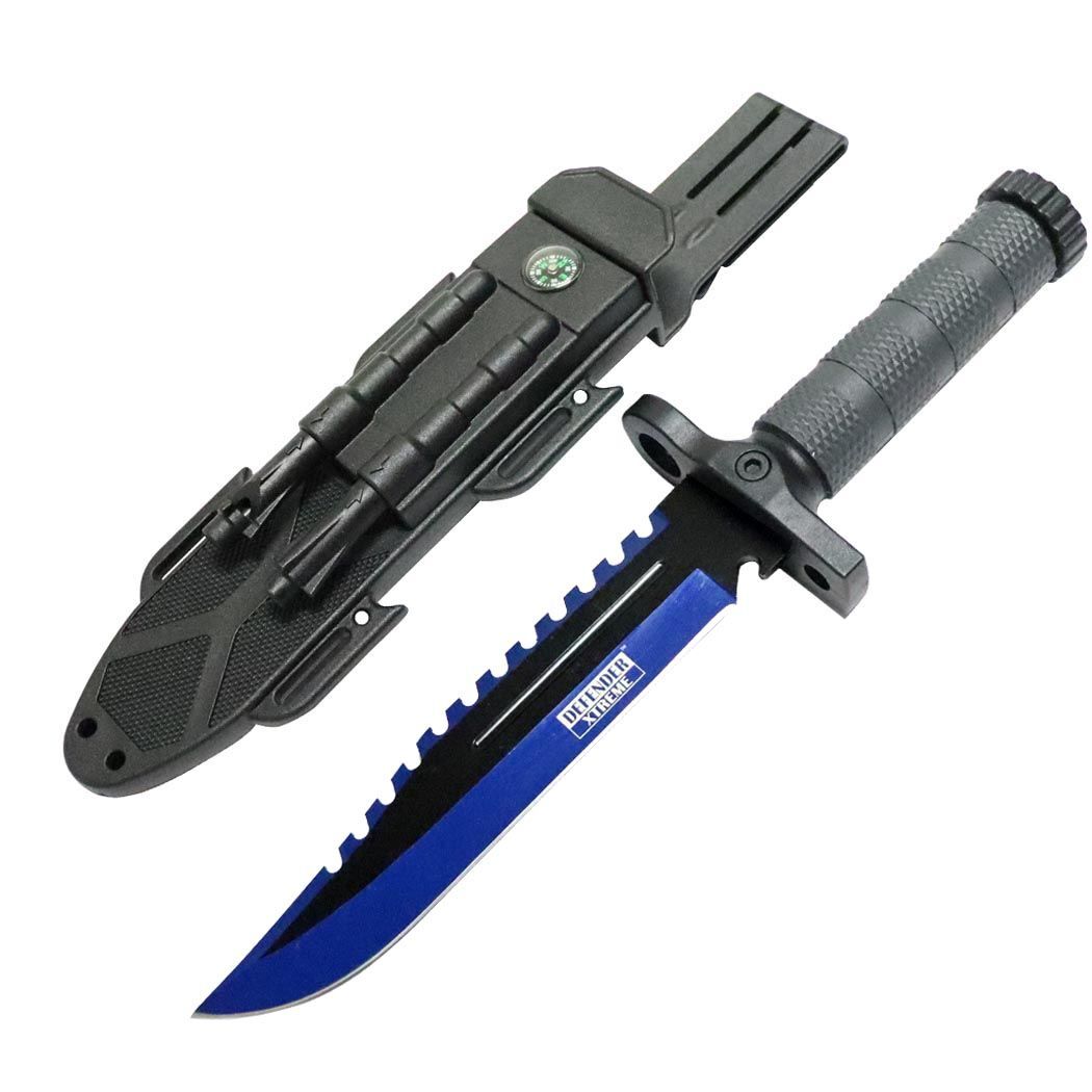 13" MILITARY TACTICAL Hunting FIXED BLADE SURVIVAL Knife Fire Starter