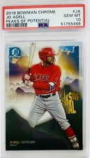 2018 Bowman Chrome Jo Adell Peaks of Potential Refractor PSA 10 💎 RC Beauty!