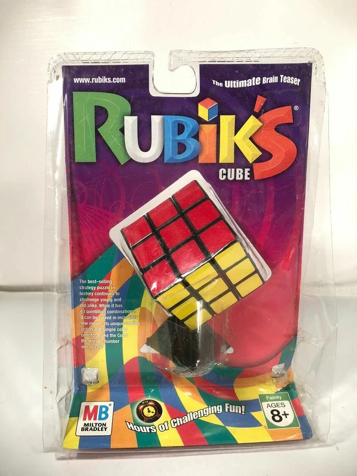 Cubo di Rubik 3x3x3 con Supporto Milton Bradley Rosso Verde Giallo Bianco Orange - Immagine 2 di 4
