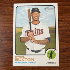2022 Topps Heritage BYRON BUXTON Twins OB-BBX 1973 Oversized Box Topper