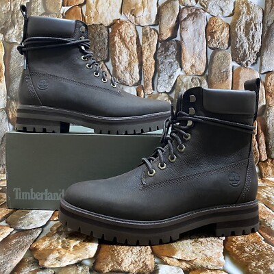 TIMBERLAND MENâS COURMA GUY WATERPROOF LEATHER BOOTS DARK BROWN A27ZH SIZE 11.5M 192364593141 | eBay