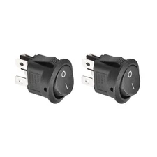 5pack DPST Boat Rocker Switch Round Toggle Switch for Boat Marine 4pins ON/OFF