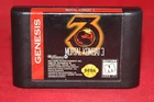 Mortal Kombat 3 (Sega Genesis, 1995) Authentic Game Cartridge