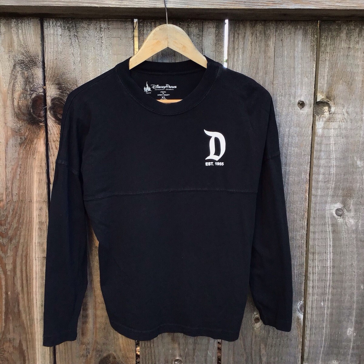Disneyland Resort 長袖Tシャツ Disney Disneyland Resort black long sleeve spirit jersey t