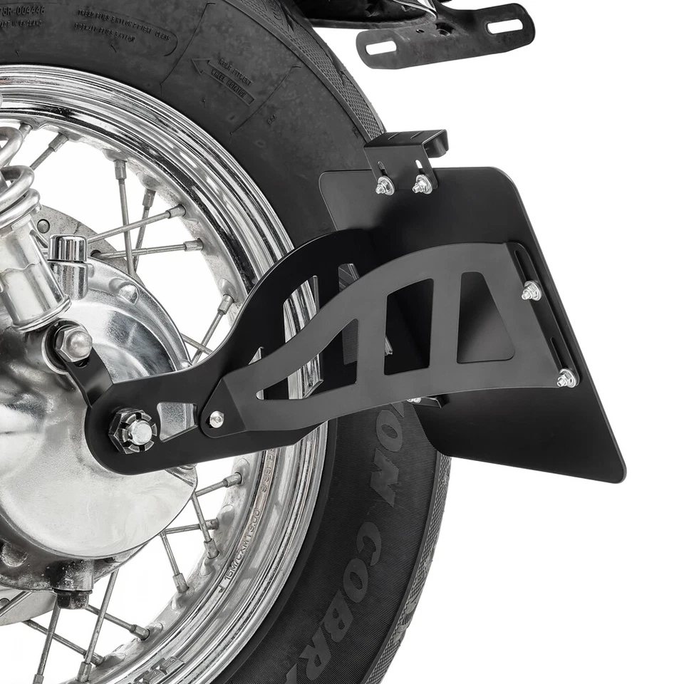Side Mount license plate holder Yamaha XV 535/ 1100 Virago Craftride black Foto 4 de 4