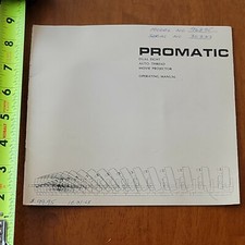PROMATIC DUAL EIGHT 8 MOVIE PROJECTOR MANUAL USER AUTO THREAD VINTAGE