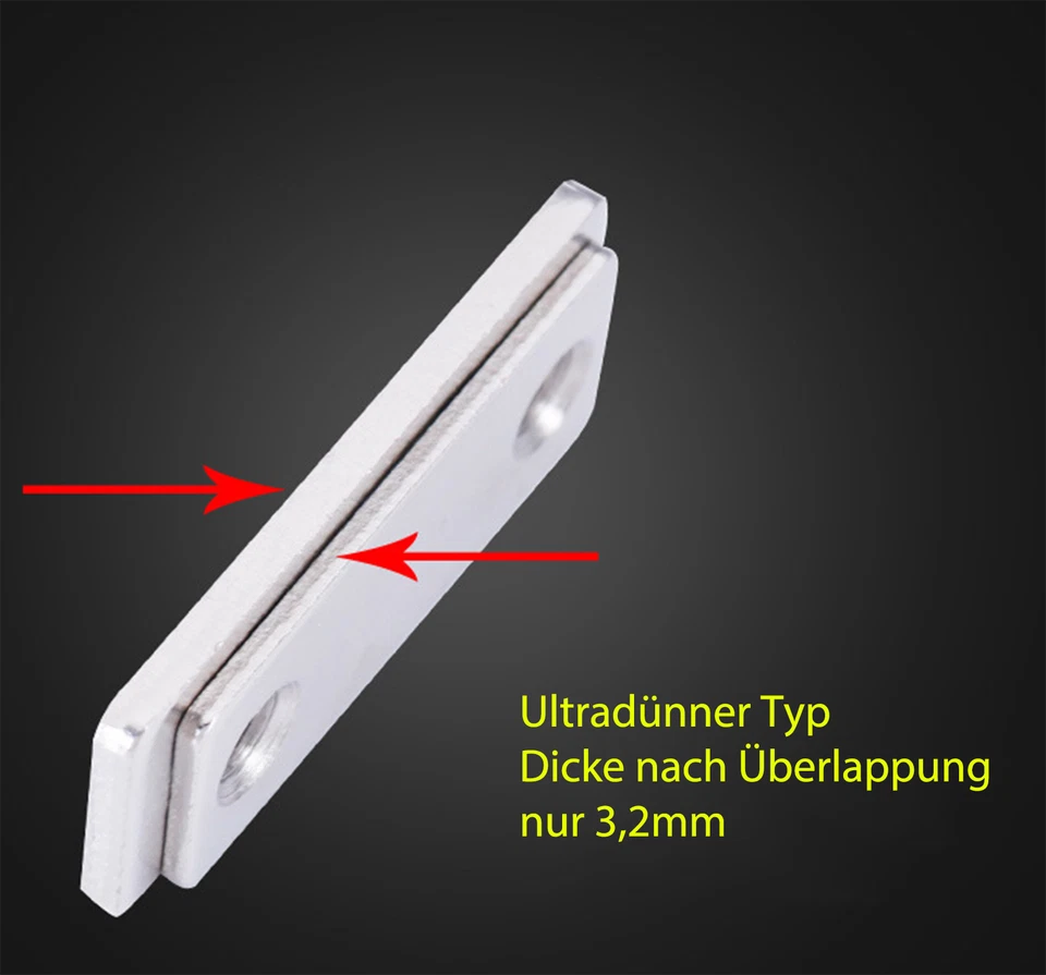 4er Set Extrem Stark Schrank Tür Türmagnete Magnetschnäpper Magnet Möbelmagnet - Bild 4 von 4