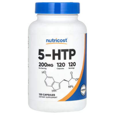 5-HTP  200mg 120 Kapseln Extra Stark Nutricost