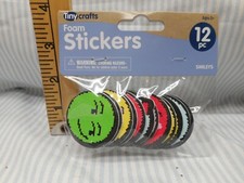 Tiny Crafts Foam Smiley Stickers, over 1700 