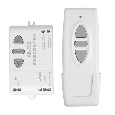 433mhz AC 85-250V Projection Screen Receiver RF Wireless Remote Control Switch c