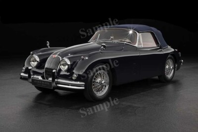 Retro Jaguar 1958-61 XK150 Drophead Coupe High Res Wall Decor Print Photo Poster