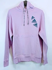 Adidas Mens Essentials Brandlove Hoodie Pullover Size Large Purple HL9383 NEW