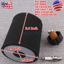 Air Pre Filter Spark Plug Kit Fits Yamaha G8 Golf Cart 1990-1994 J10-14417-00