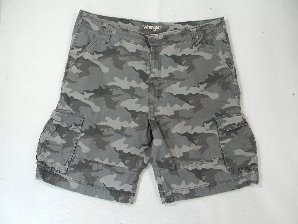 Wrangler white clearance camo cargo shorts