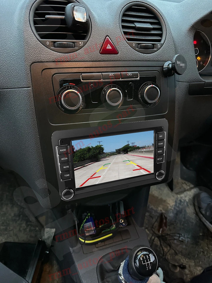 Para VW CADDY 2003-2020 Car Stereo Radio Android 13 Apple Carplay GPS FM WiFi - Imagen 3 de 4