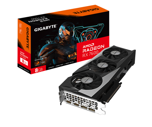 GIGABYTE Radeon RX 7600 GAMING OC 8GB GDDR6 Graphics Card