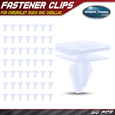 50x 10mm Nylon Fastener Front Bumper & Rocker Moulding Clips for Chevy Buick GMC