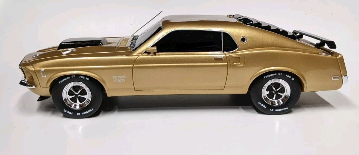 Bradford Exchange 1:12 Mustang Boss 429 50 Years 10K Gold Plated