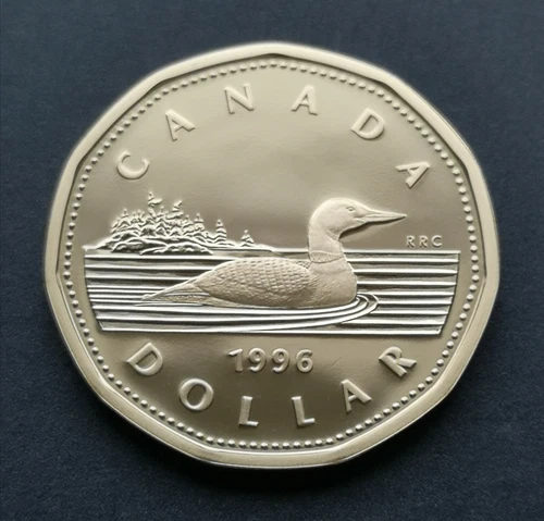 1996 Canada Loonie — photo from the most recent tracked eBay sale