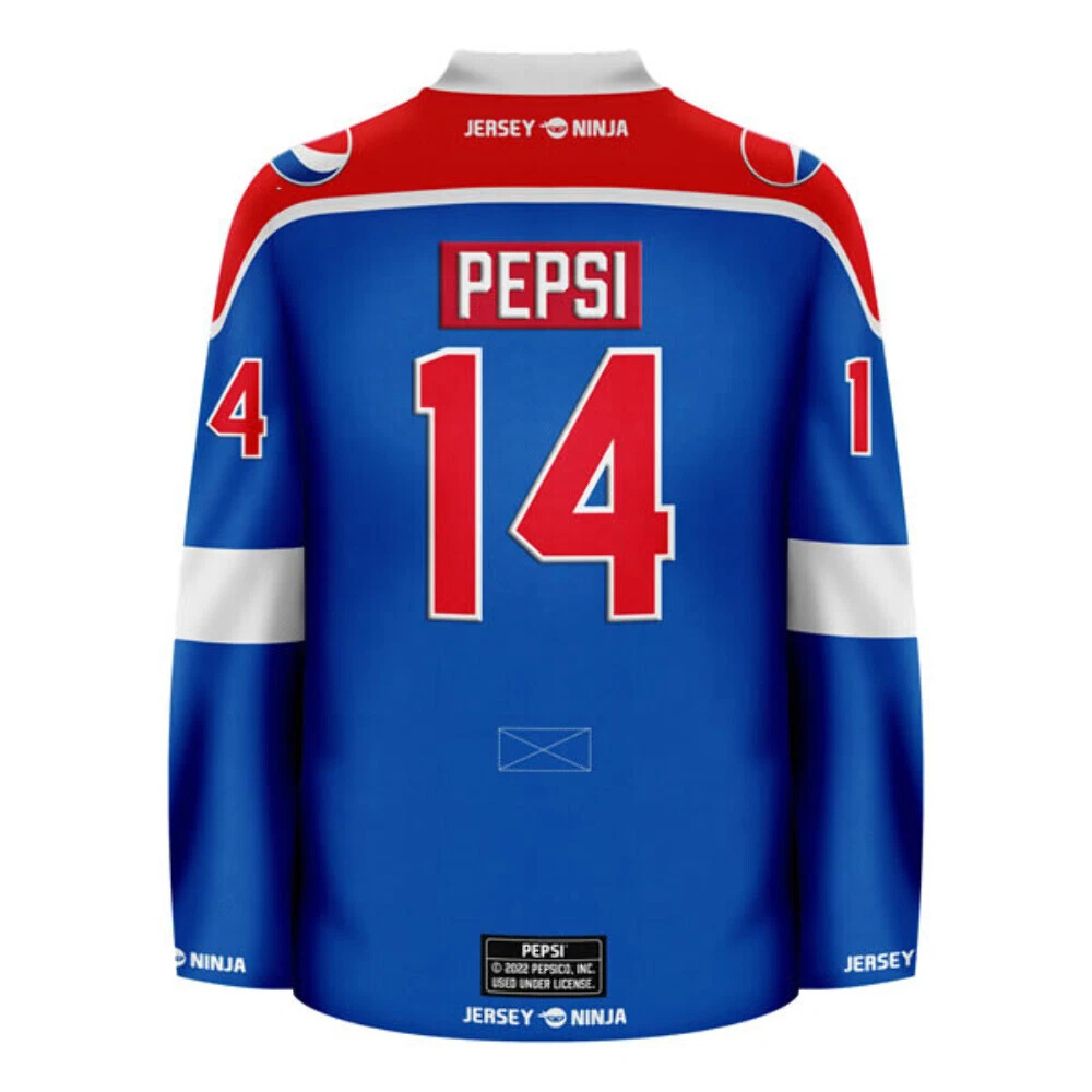Pepsi Globe Blue Hockey Jersey